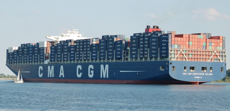 CMA CGM Christophe Colomb, by Huhu Uet