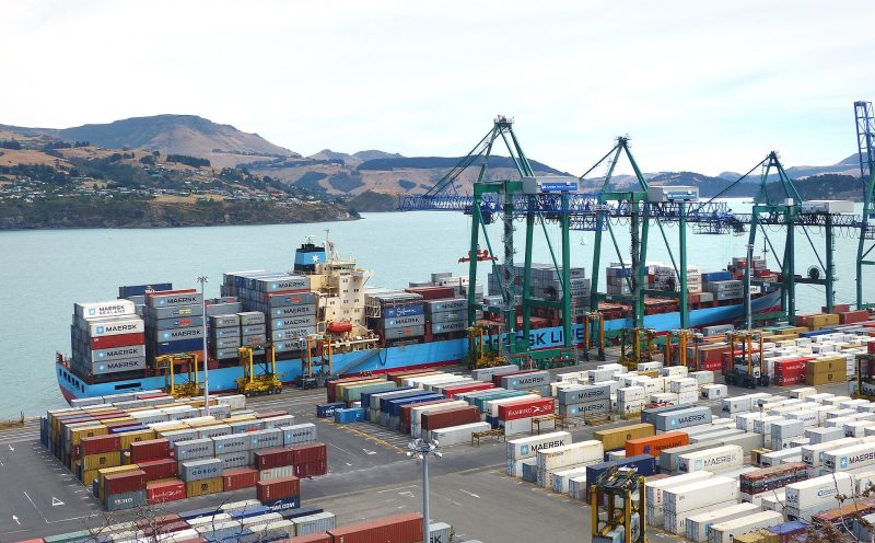 Lica Maersk, by Bernard Spragg. NZ from Christchurch, New Zealand