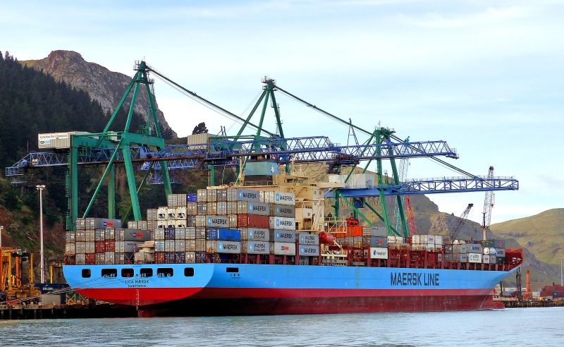 Lica Maersk, by Bernard Spragg. NZ from Christchurch, New Zealand