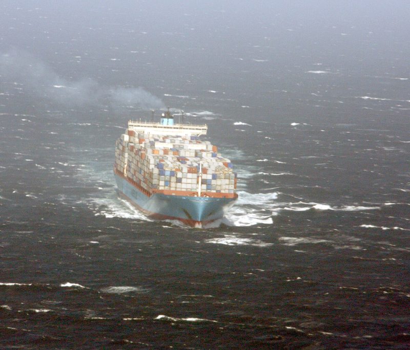 Gerner Maersk, by NOAA-image (Credit: NOAA)
