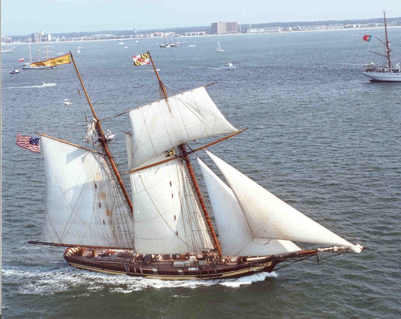 Pride of Baltimore II, by USCG