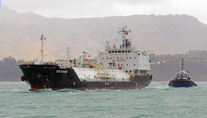 Victoire LPG Tanker., by Bernard Spragg. NZ from Christchurch, New Zealand