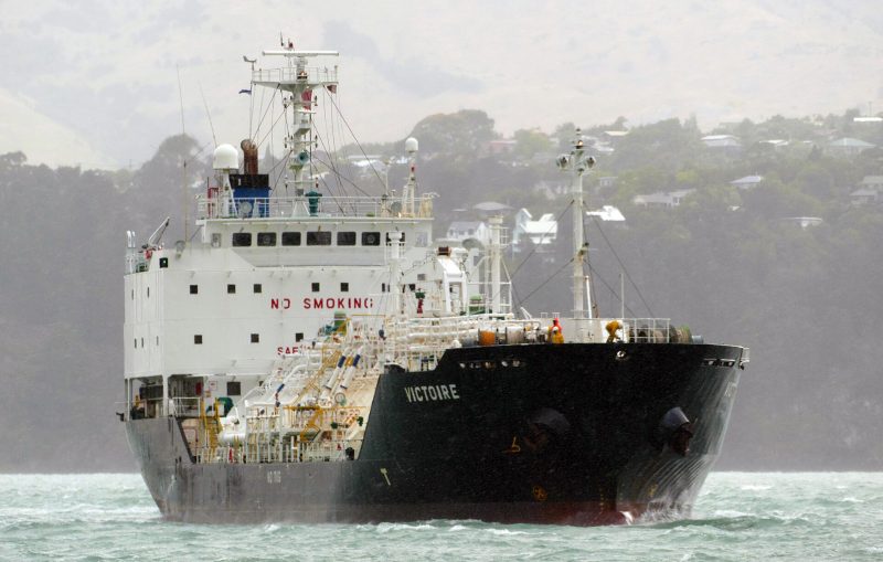 Victoire LPG Tanker., by Bernard Spragg. NZ from Christchurch, New Zealand