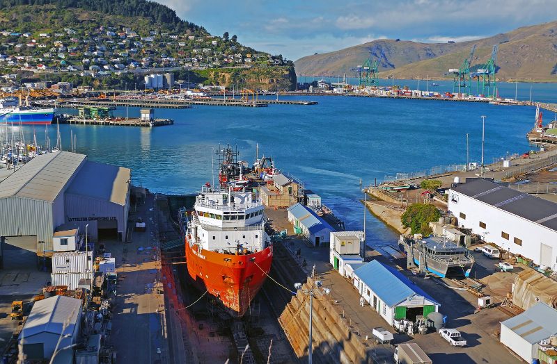 Pacific Runner. Dry Dock.Port of Lyttelton., by Bernard Spragg. NZ from Christchurch, New Zealand