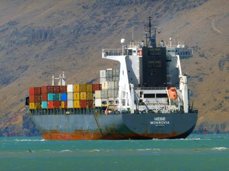 HEBE Container Ship., by Bernard Spragg. NZ from Christchurch, New Zealand